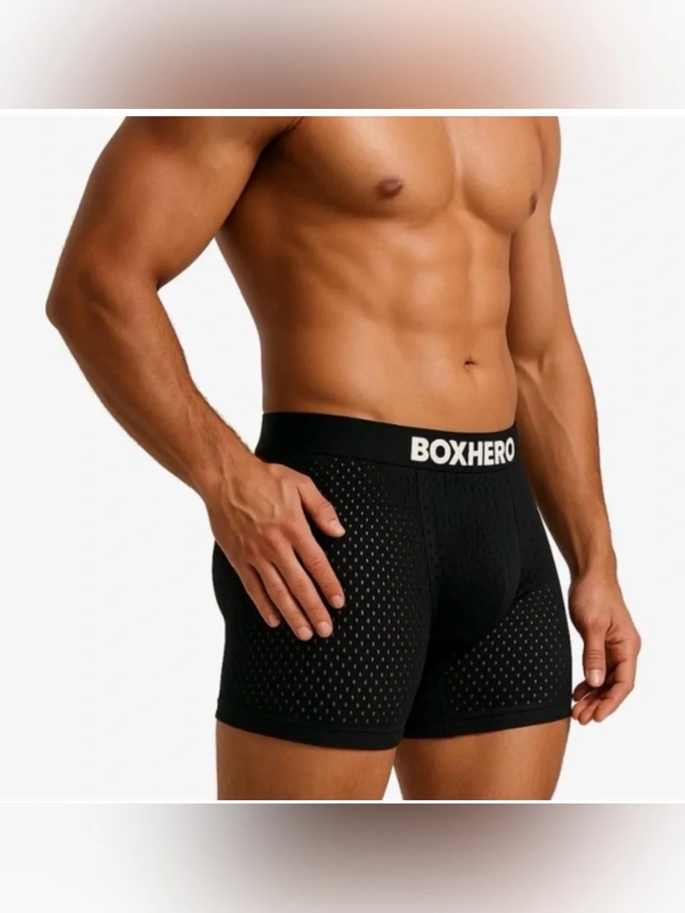 NWOT Pack of 10 BoxHero boxers, Black Red Blue Grey Maroon Size Large